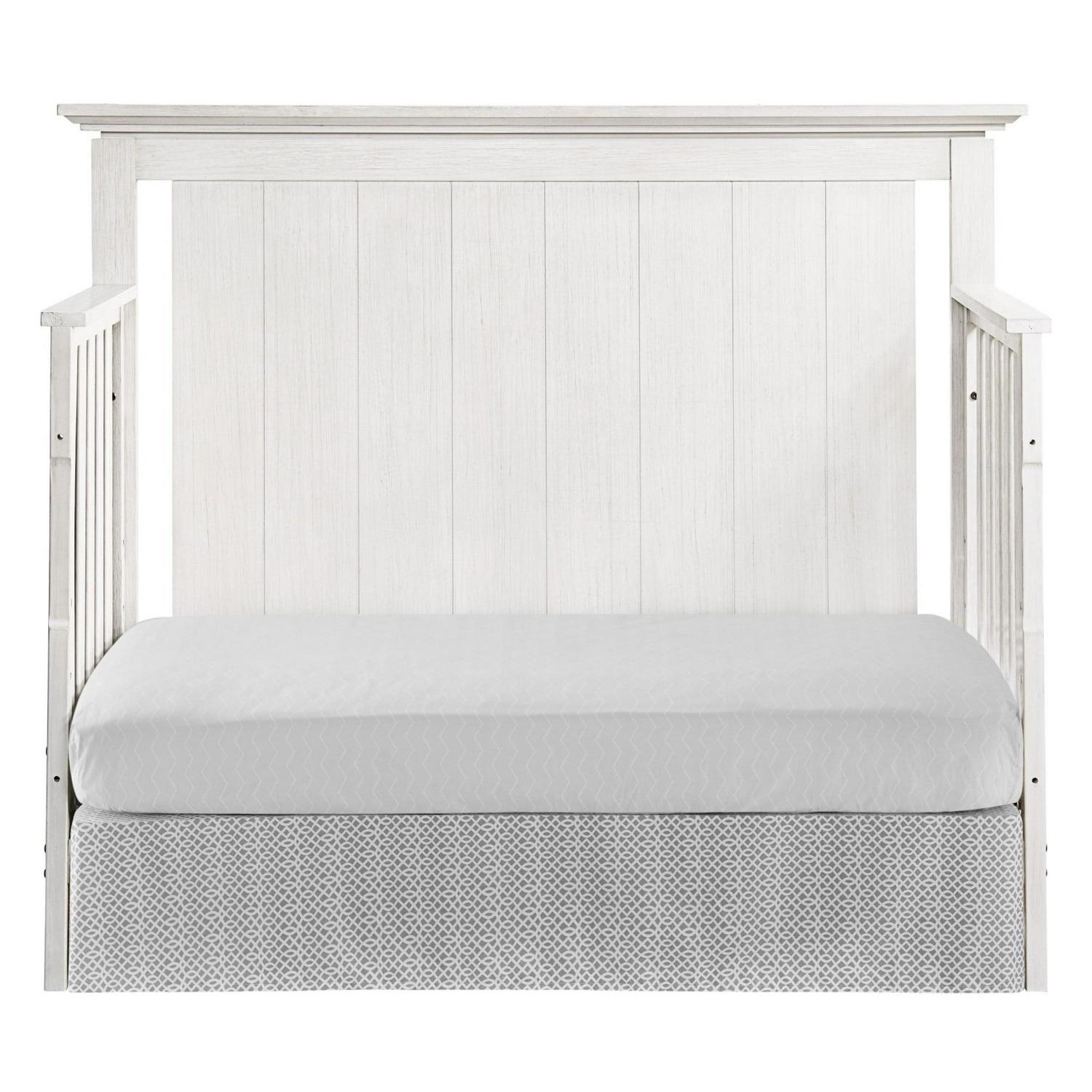 Oxford Baby Langston 4-in-1 Convertible Crib, Weathered White, Wooden Crib - Image 8