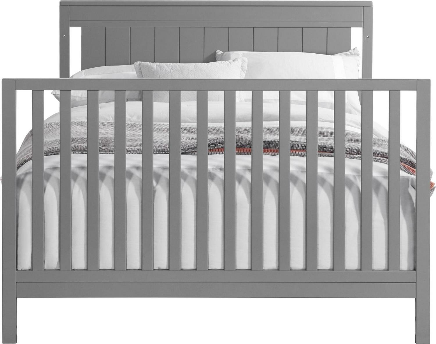 Oxford Baby Lazio 4-in-1 Convertible Crib, Dove Gray, GREENGUARD Gold Certified, Wooden Crib - Image 8