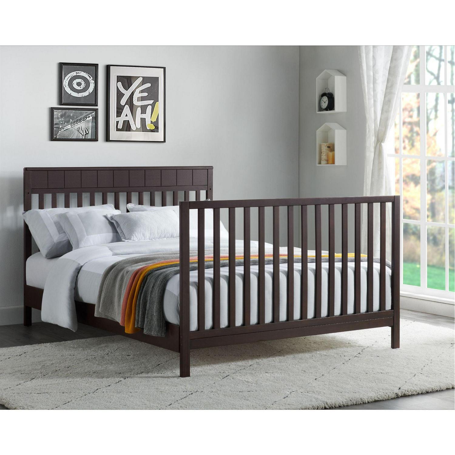Oxford Baby Logan 4-in-1 Convertible Crib, Espresso Brown, GREENGUARD Gold Certified, Wooden Crib - Image 10