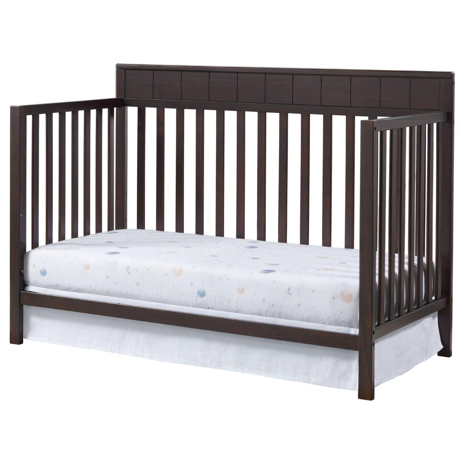 Oxford Baby Logan 4-in-1 Convertible Crib, Espresso Brown, GREENGUARD Gold Certified, Wooden Crib - Image 5