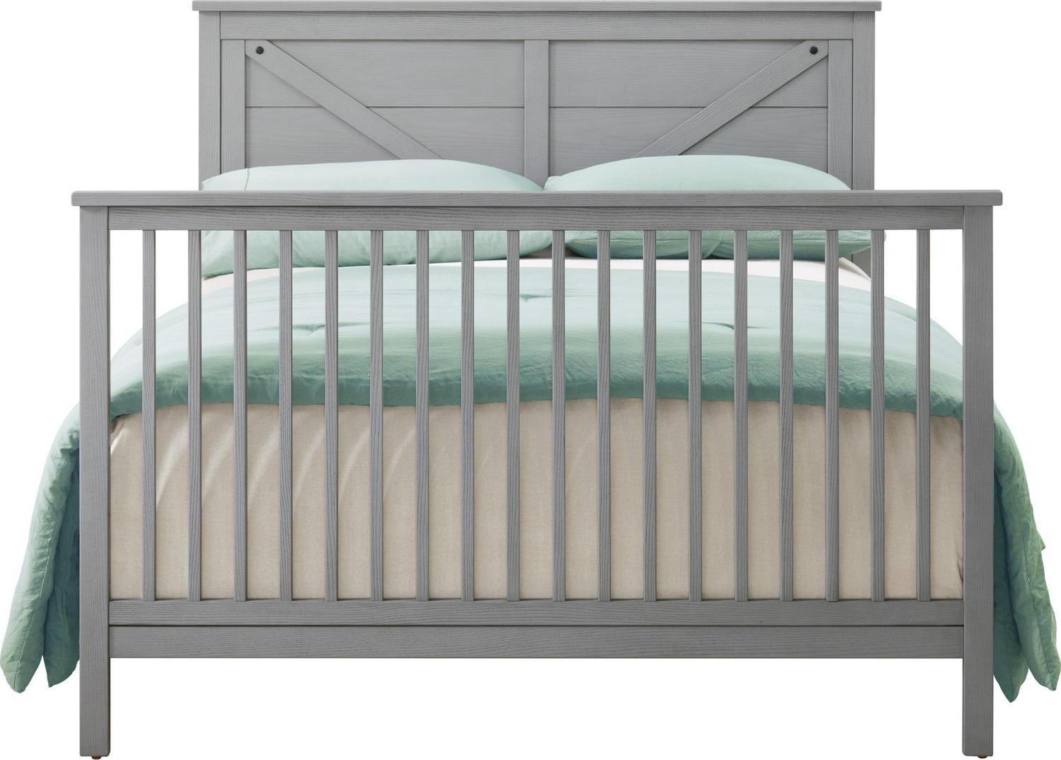 Oxford Baby Montauk 4-in-1 Convertible Crib, Farmhouse Gray, GREENGUARD Gold Certified, Wooden Crib - Image 13