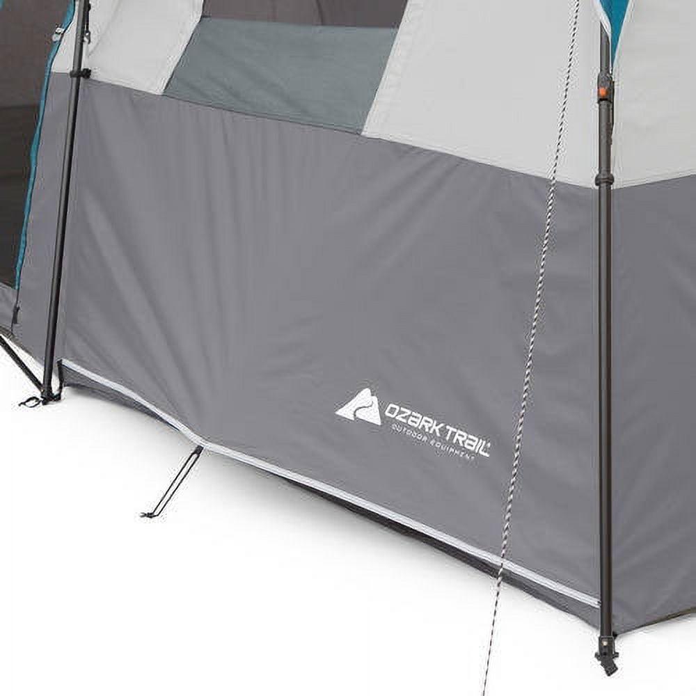 Ozark Trail 20' x 10' Instant Cabin Tent in Gray and Teal, Sleeps 12 - Image 11