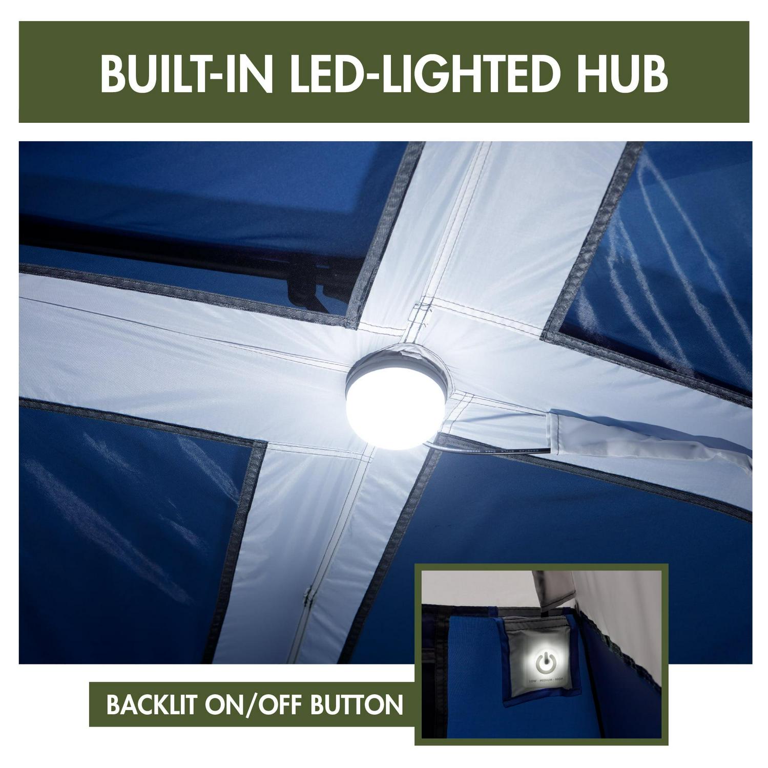 Ozark Trail 4-Person Instant Cabin Tent with LED Lighted Hub - Image 3