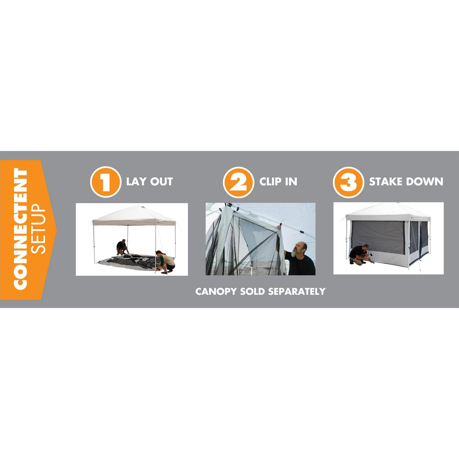 Ozark Trail 7-Person 2-in-1 Screen House Connect Tent with 2 Doors, Canopy Sold Separately - Image 12