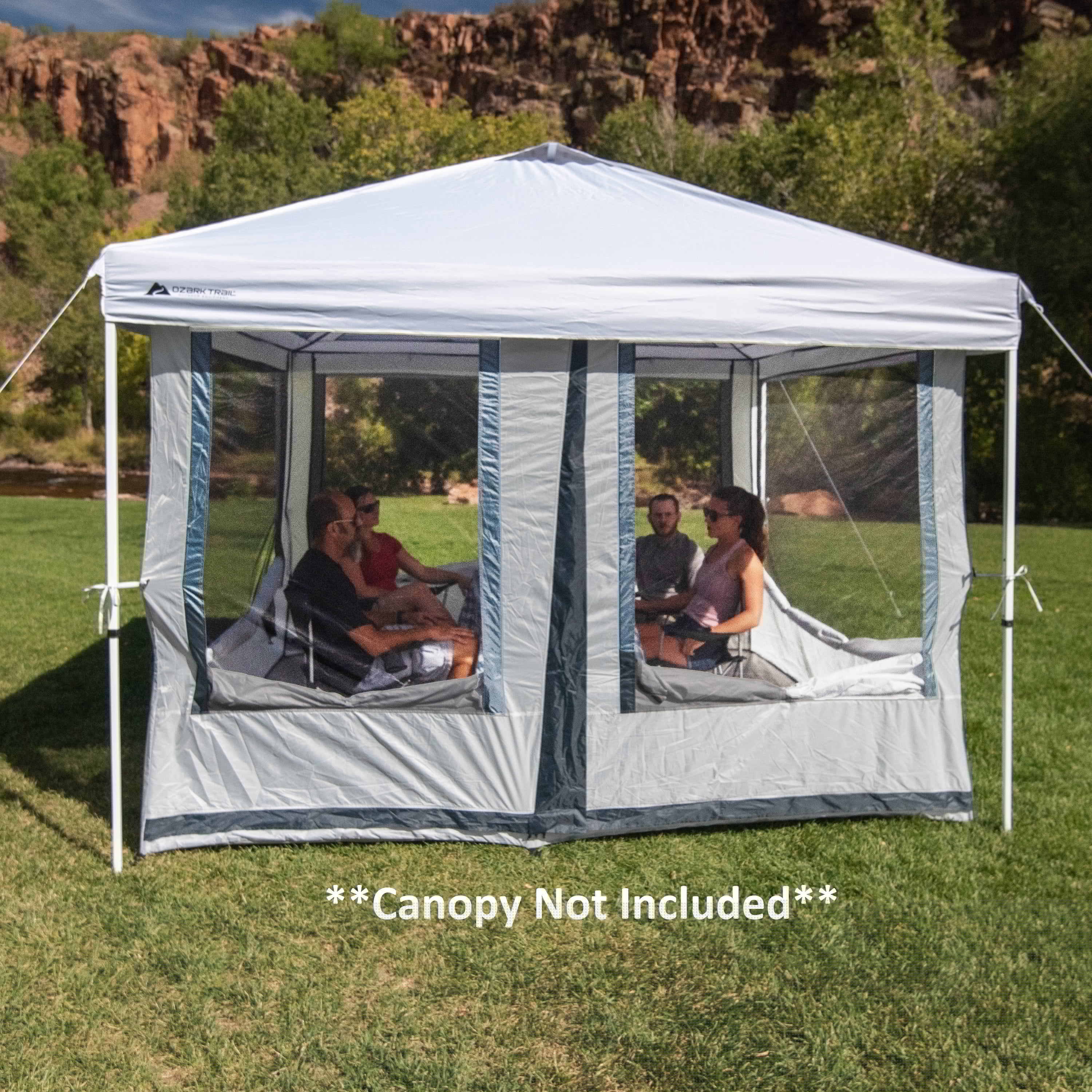 Ozark Trail 7-Person 2-in-1 Screen House Connect Tent with 2 Doors, Canopy Sold Separately - Image 4