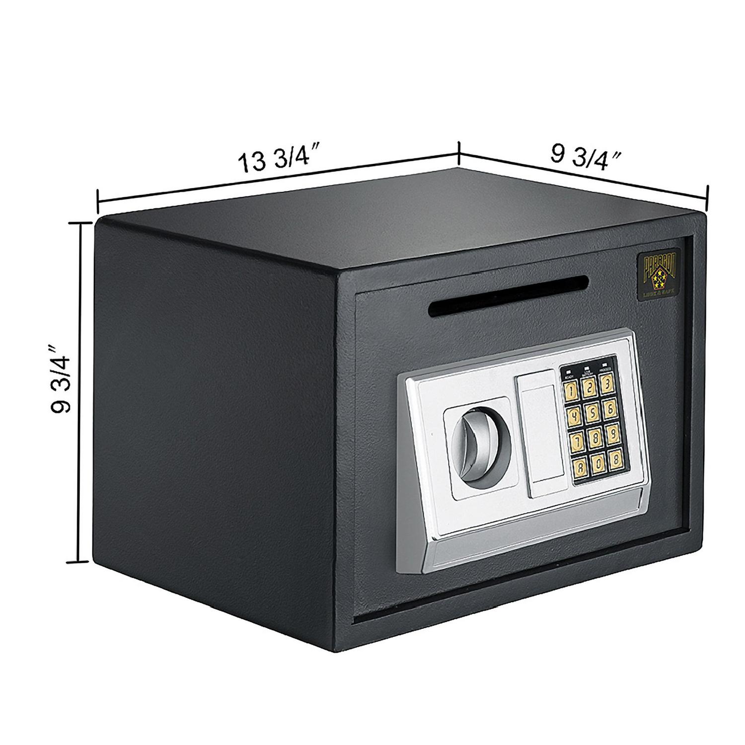 PARAGON SAFES 7878 Digital Depository Cash Drop Safe with 2 Keys – Security Safe Box for Home, Office, or Business (Dark Gray) - Image 8