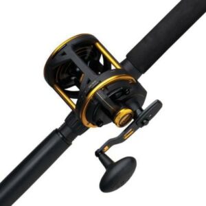 PENN 6'6" Squall Lever Drag Conventional Combo, Reel Size 50