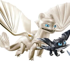 PLAYMOBIL How to Train Your Dragon III Light Fury with Baby Dragon and Children Action Figure Sets