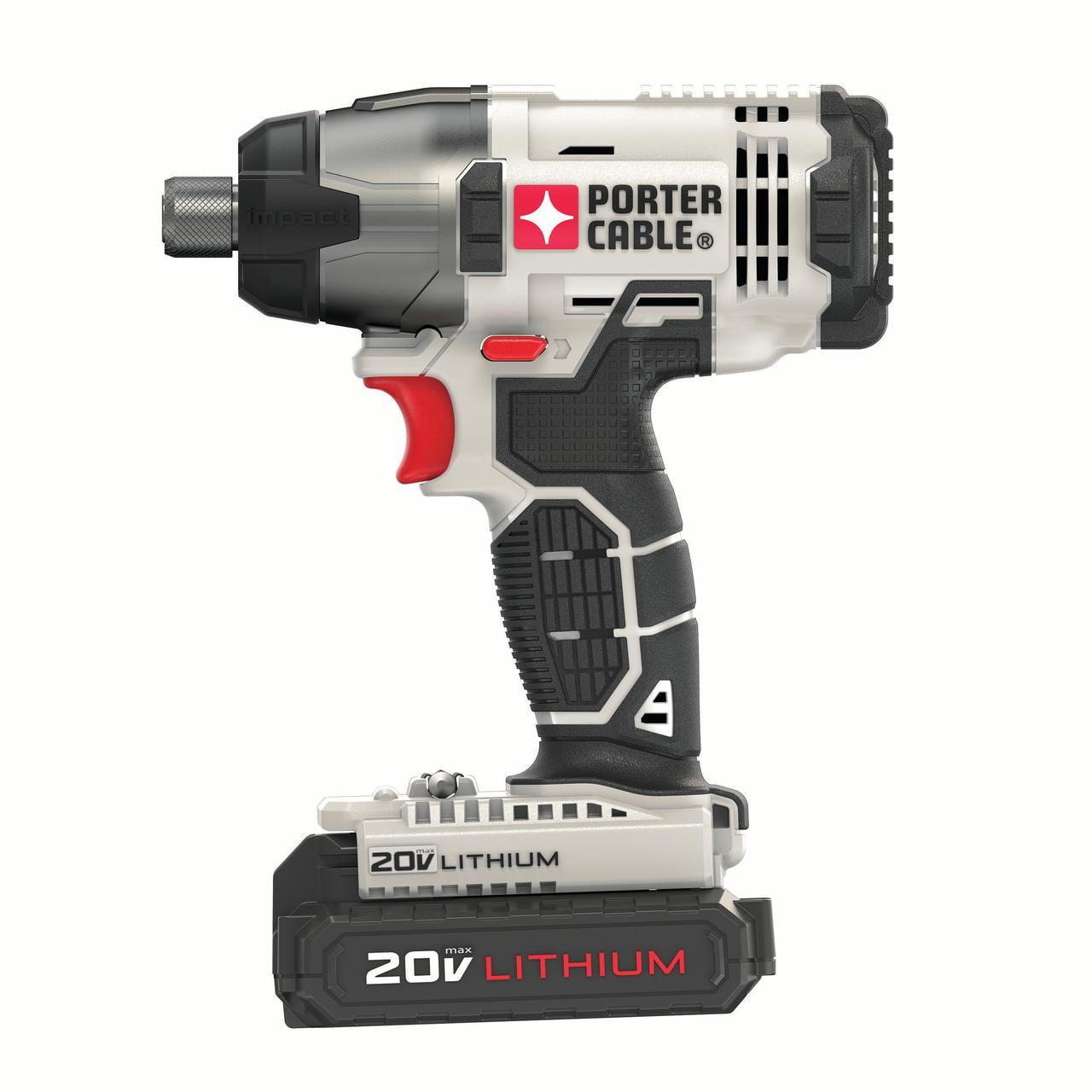 PORTER CABLE 20-Volt Max Lithium-Ion Cordless Compact Impact Driver With 2 Batteries, PCC641LB - Image 3