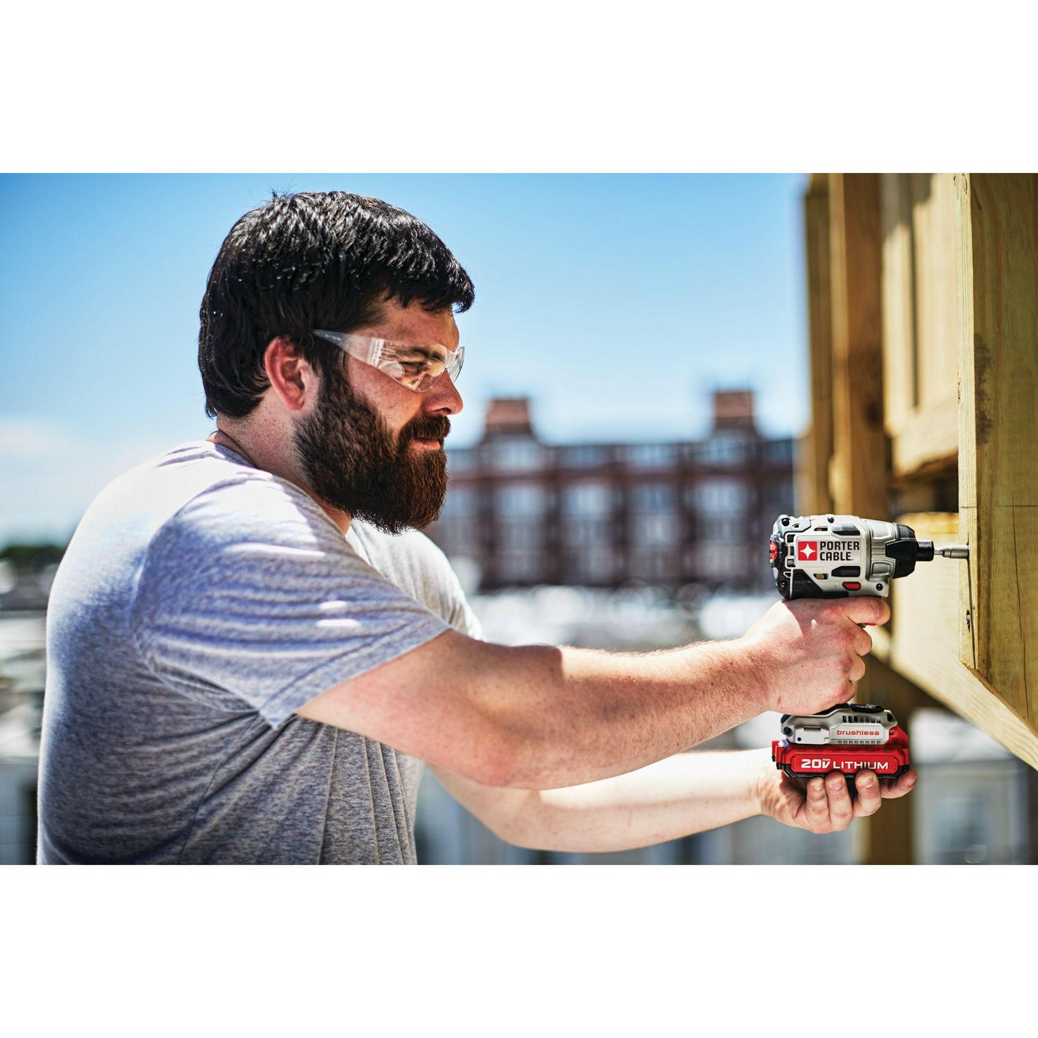 PORTER CABLE 20-Volt Max Lithium-Ion 1/4-Inch Brushless Impact Driver, PCCK647LB - Image 8