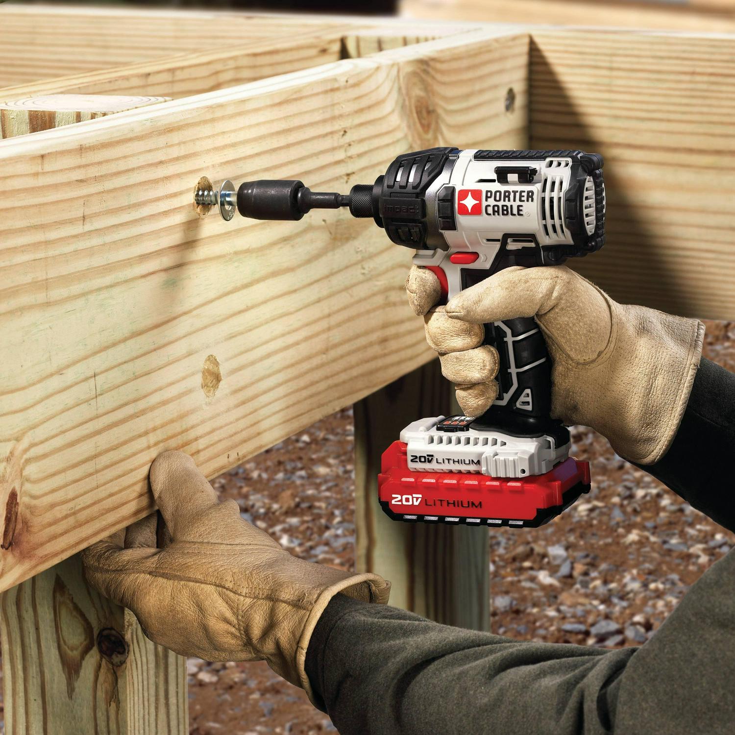 PORTER CABLE 20-Volt Max Lithium-Ion Cordless Drill & Impact Driver Combo Kit, PCCK602L2 - Image 6