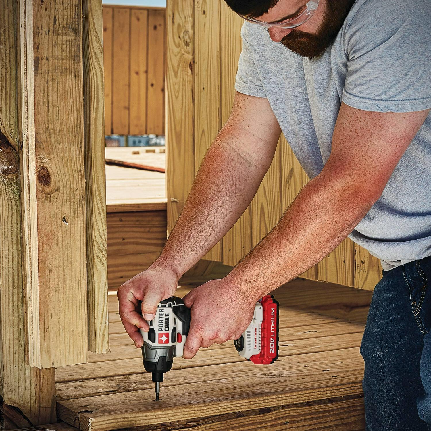 PORTER CABLE 20-Volt Max Lithium-Ion 1/4-Inch Brushless Impact Driver, PCCK647LB - Image 5