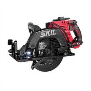 SKIL CR5429B-20 PWR CORE Cordless 20V Rear Handle Circular Saw, Dust Port, with 2 5.0Ah Batteries and Charger