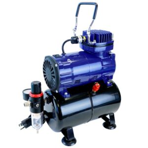 Paasche 1/5 HP Piston Compressor with Tank & Regulator
