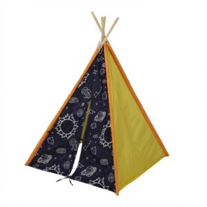 Pacific Play Tents Space Explorer Teepee for Indoor/Outdoor Use - Polyester - Age Group 2+, Child