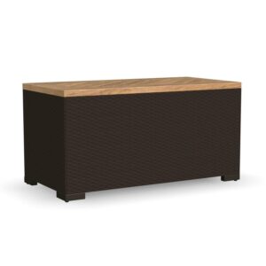 Palm Springs Brown Outdoor Storage Table