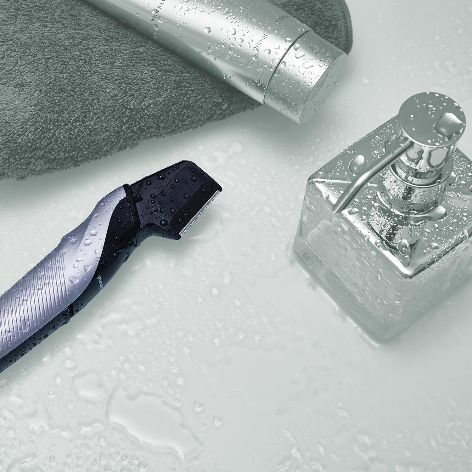 Panasonic V-Shaped Body Hair Trimmer with 3 Comb Attachments, Waterproof, Rechargeable - ER-GK60-S - Image 10