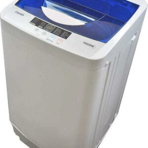 Panda 1.34 cu.ft Compact Portable Top Load Cloth Washing Machine in Gray, Electric Washer 10 lbs Capacity, 10 Wash Programs, 2 built in rollers/casters