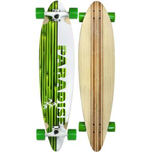 Paradise Longboard White/Green Bamboo 9.75" x 41"