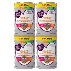 Parent's Choice Sensitivity Plus Baby Formula Powder, 34oz Can, 4 Pack, 99% Reduced Lactose, Dual HMOs