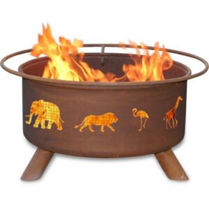 Safari Steel Fire Pit by Patina Products