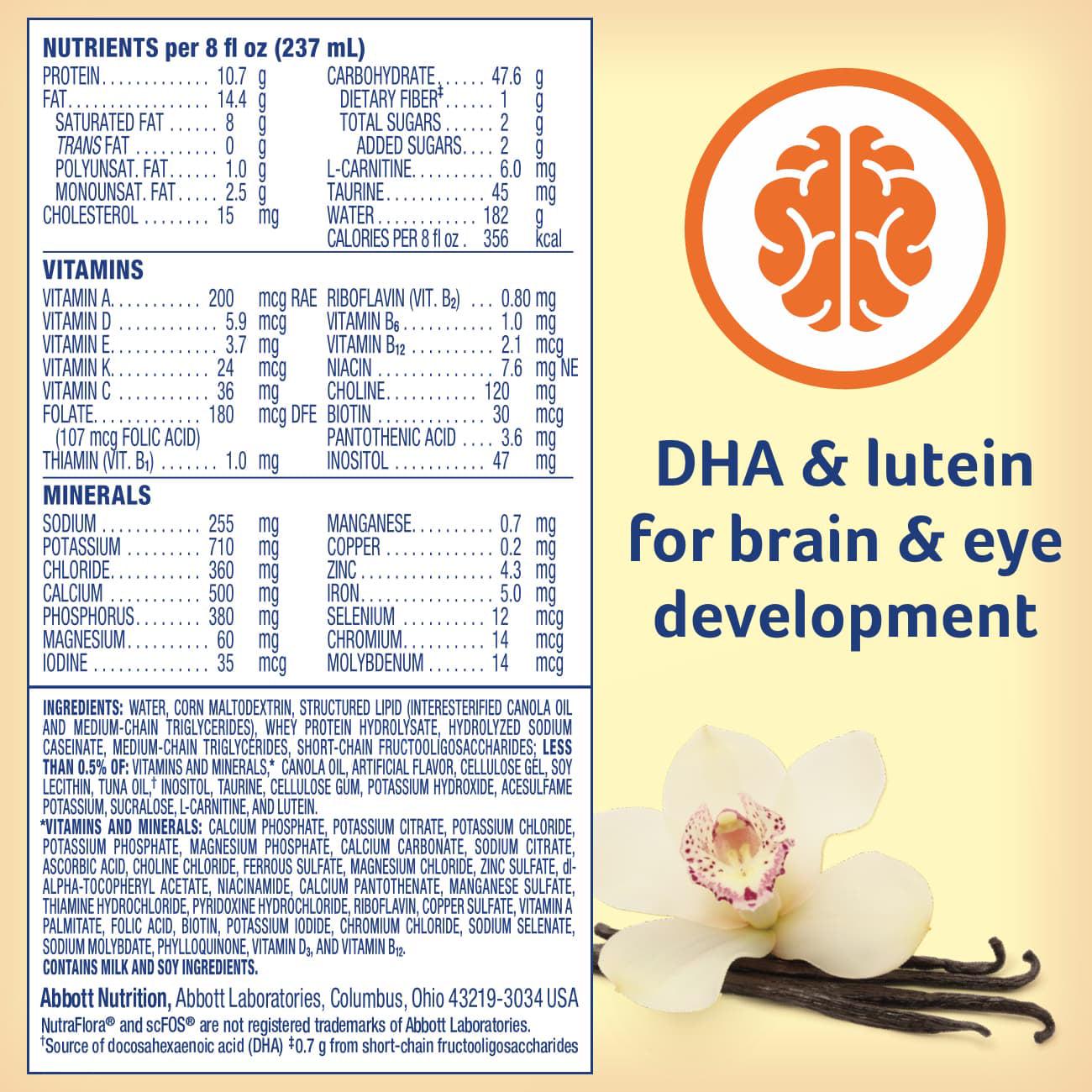 PediaSure Peptide 1.5 Cal, Peptide-Based Formula, Vanilla, 8-fl-oz Bottle, Pack of 24 - Image 6