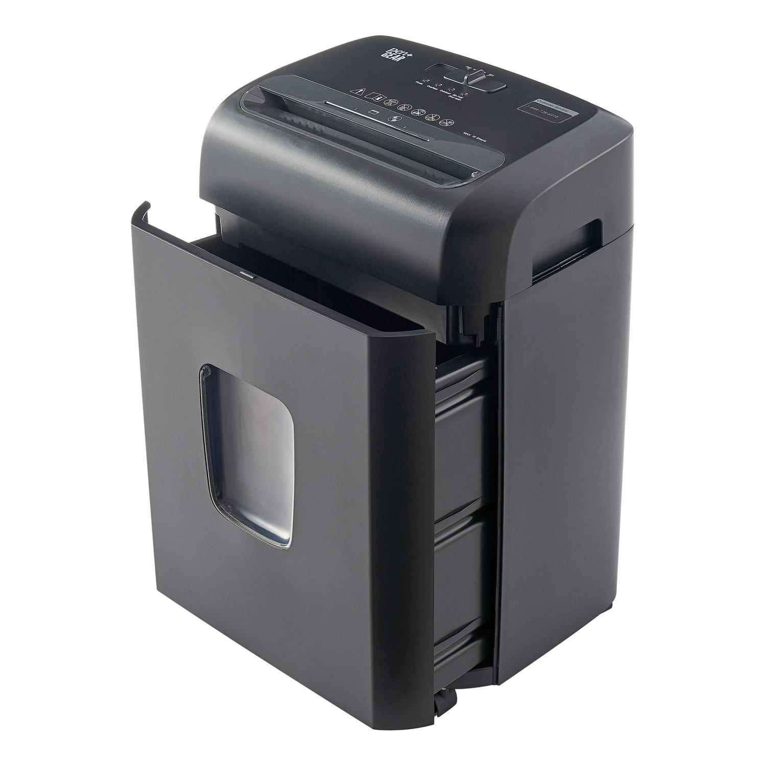 Pen + Gear 16 sheet Cross-Cut Shredder, 5.2-Gallon Collection Bin, Black - Image 4