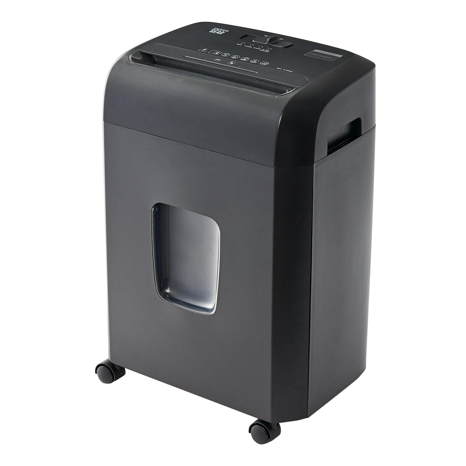 Pen + Gear 16 sheet Cross-Cut Shredder, 5.2-Gallon Collection Bin, Black