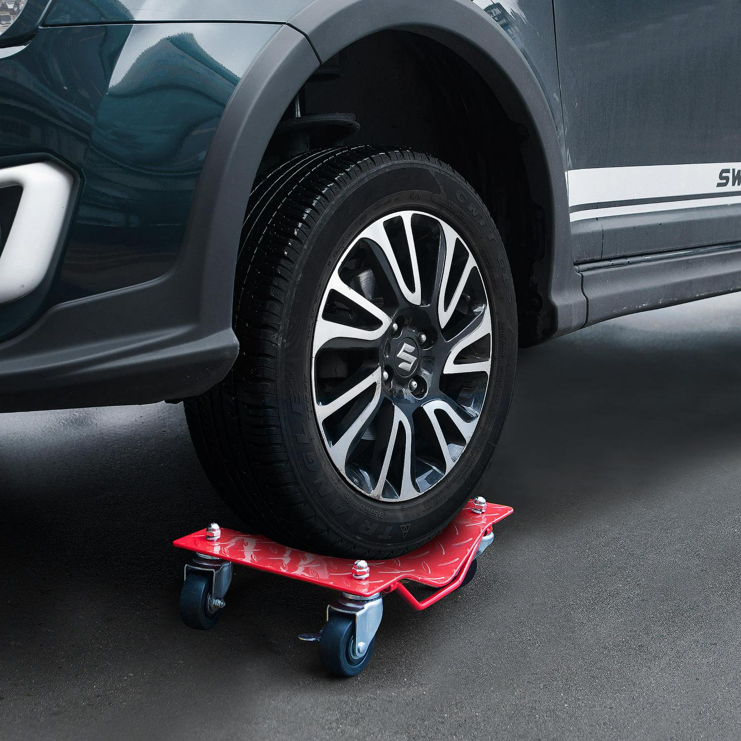 Pentagon Tools | Car Tire Dolly - Tire Skates, Dollies | Premium 4-Pack | Max Weight 6000 lbs - Image 8