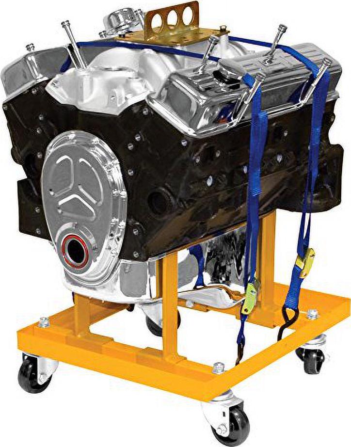 Performance Tool W41037 Rolling Engine Stand with Straps for Vehicle Maintenance, 750 Lbs. Capacity, Yellow - Image 2