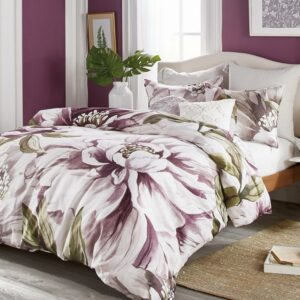 Peri Home Peony Blooms 3 Piece Full/Queen Comforter Set, Multi, Cotton, Polyfill