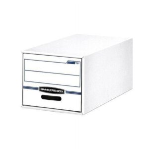 Fellowes Medium-Duty File Storage Drawers, White, 6 Count