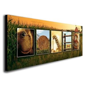 Personalized Country Western Horse Name Wall Canvas Art