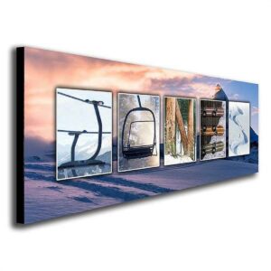 Personalized Snowboarding Canvas Wall Art, Live Preview, Choose Each Photo, Multiple Options