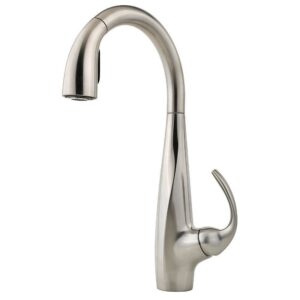 Pfister Lf-529-7An Avanti 1.8 GPM Single Hole Pull Down Kitchen Faucet - Stainless Steel