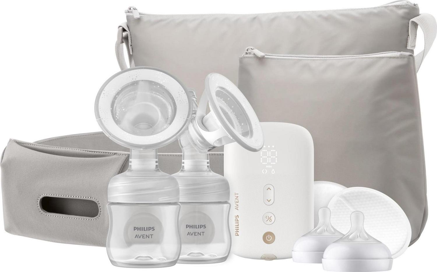 Philips Avent Double Electric Premium Breast Pump, with Natural Motion Technology, SCF394/62