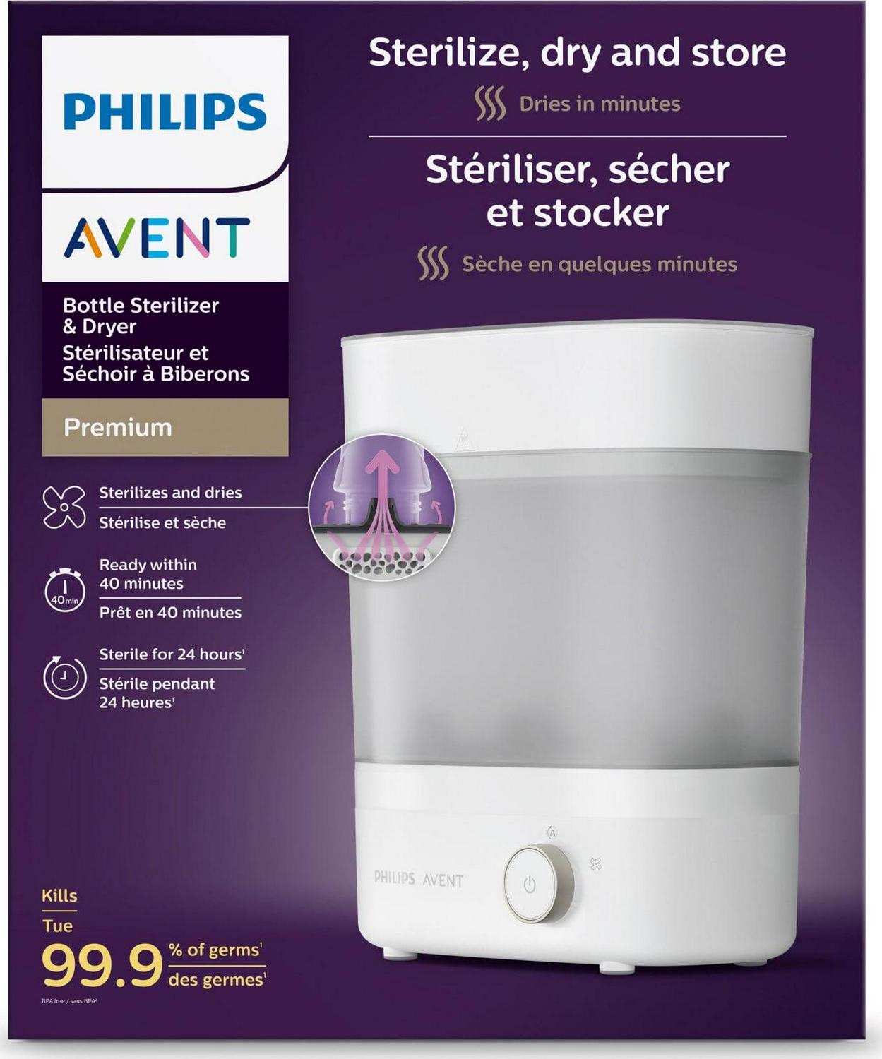 Philips Avent Premium Baby Bottle Sterilizer with Dryer SCF293/00 - Image 8
