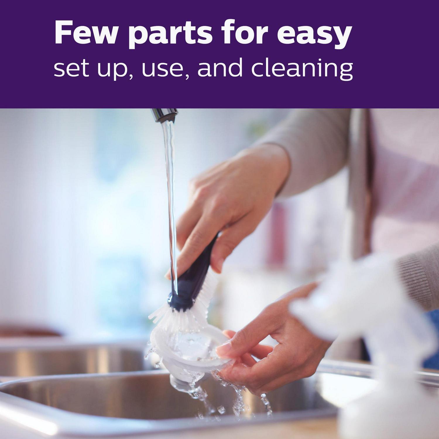 Philips AVENT Single Electric Breast Pump Advanced with Natural Motion Technology, SCF391/62, Pump Light Pink, Bottle Clear - Image 6