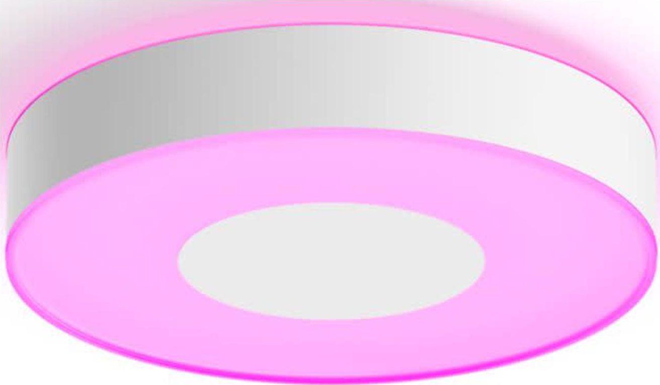 Philips Hue 15” Modern Bluetooth 2-Light Ceiling Light with Glass Shade