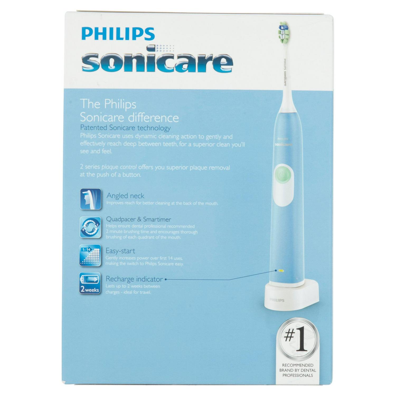 Philips Sonicare 2 Series Plaque Control Rechargeable Electric Toothbrush, Steel Blue HX6211/46 - Image 7