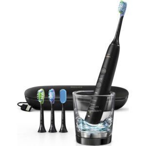 Philips Sonicare Diamondclean Smart Electric, Rechargeable Toothbrush For Complete Oral Care, with Charging Travel Case, 5 Modes – 9500 Series, Black, HX9924/11