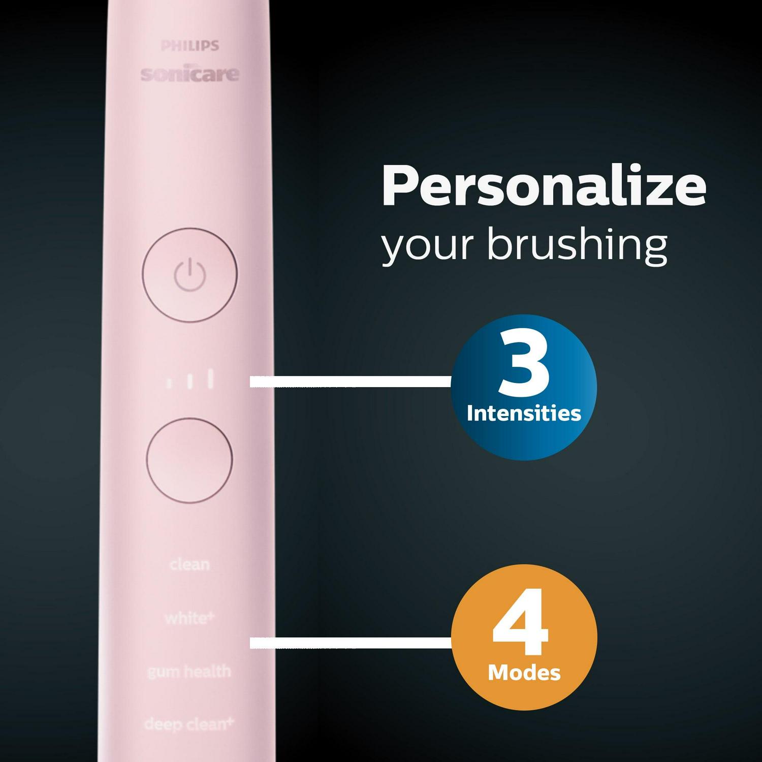 Philips Sonicare Diamondclean Smart Electric, Rechargeable Toothbrush For Complete Oral Care – 9300 Series, Pink, HX9903/21 - Image 4
