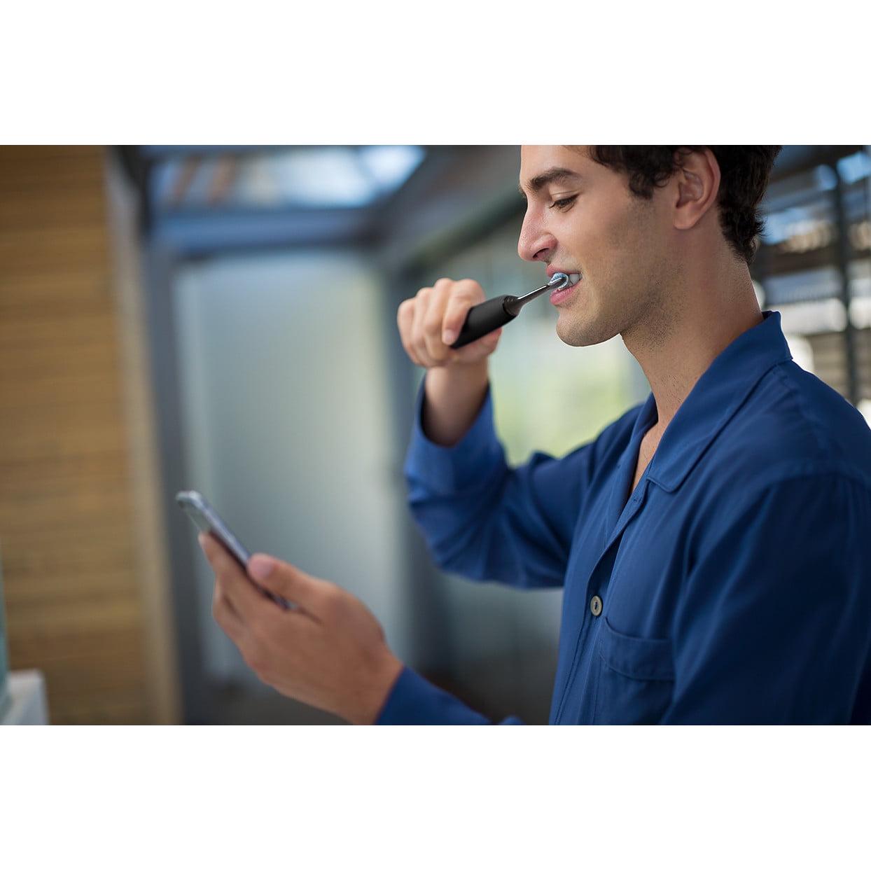 Philips Sonicare Diamondclean Smart Electric, Rechargeable Toothbrush For Complete Oral Care, with Charging Travel Case, 5 Modes – 9500 Series, Black, HX9924/11 - Image 5