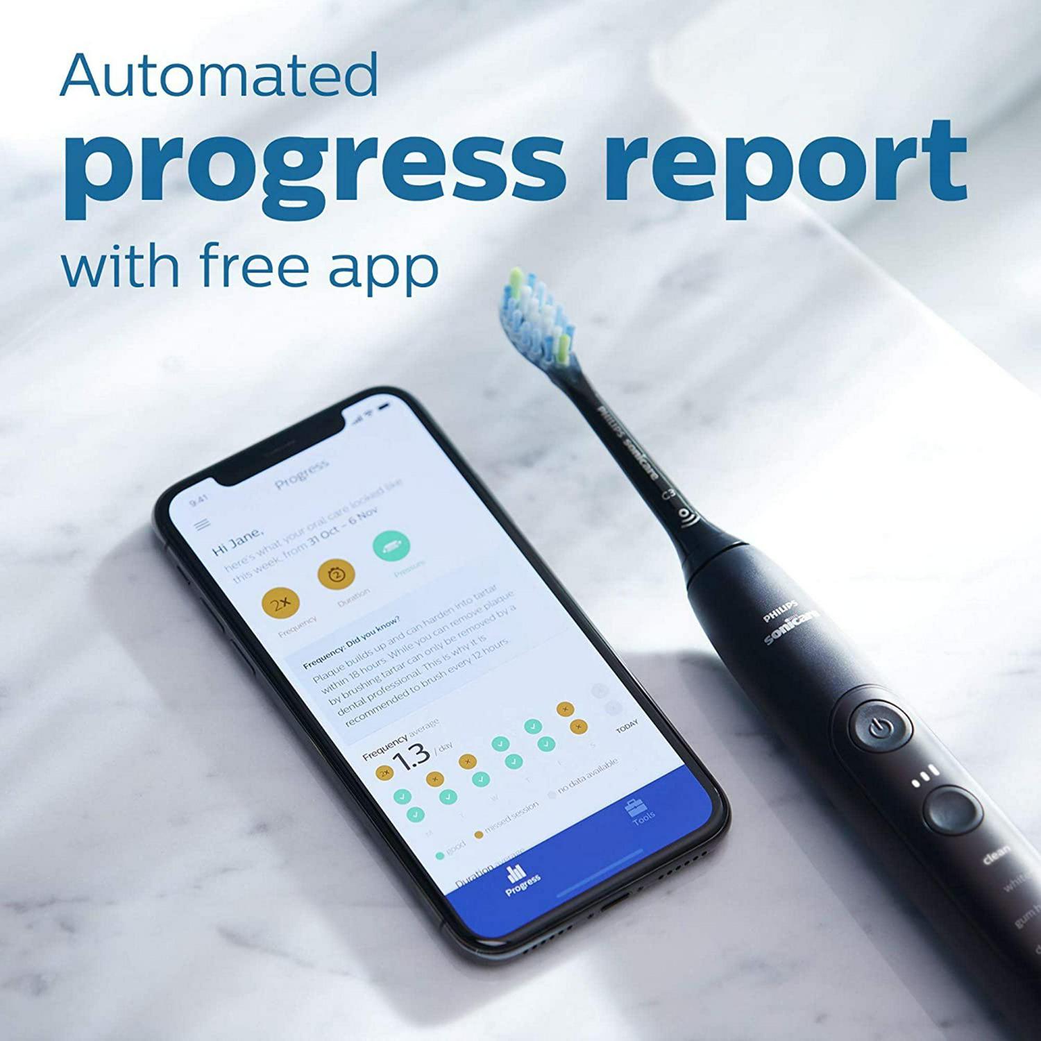 Philips Sonicare ExpertClean 7300, Rechargeable Electric Toothbrush, Black HX9610/17 - Image 4