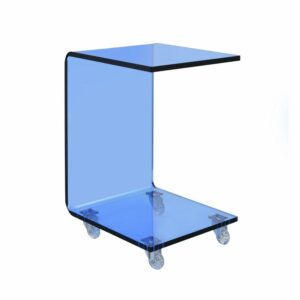 Picket House Furnishings Peek Acrylic Snack Table in Blue