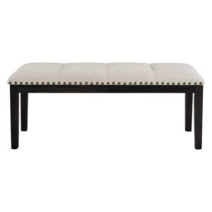 Picket House Furnishings Bradley Upholstered Bench in Walnut