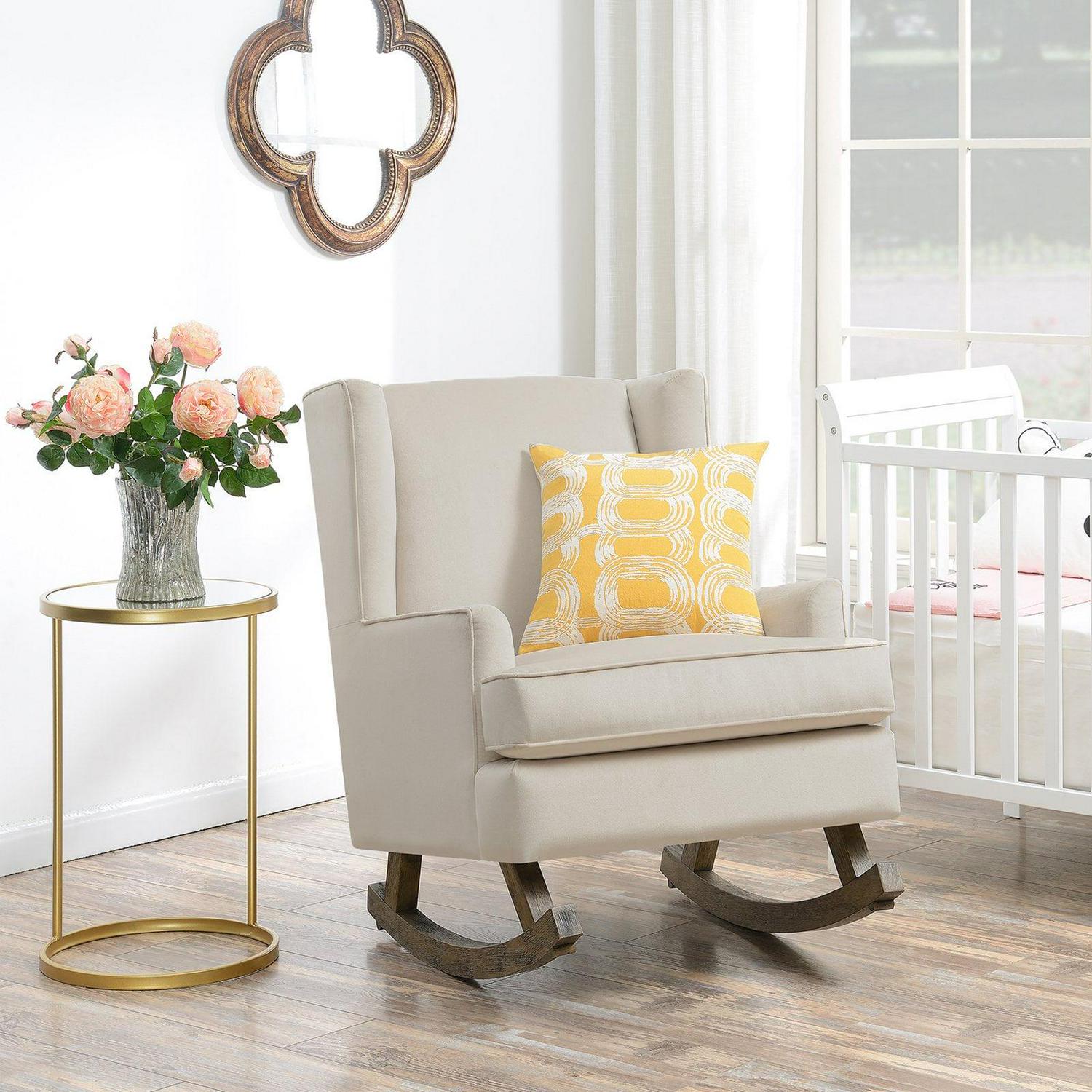 Picket House Furnishings Lily Glider Chair-Finish:Pink - Image 11