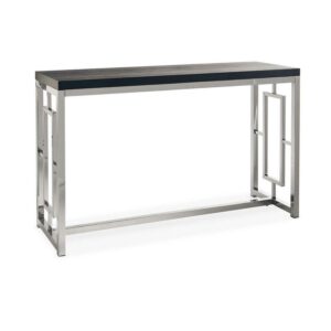 Picket House Furnishings Harper Sofa Table in Chrome
