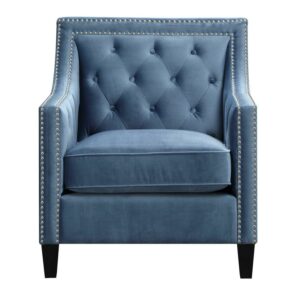 Picket House Furnishings Teagan Accent Arm Chair in Marine Blue
