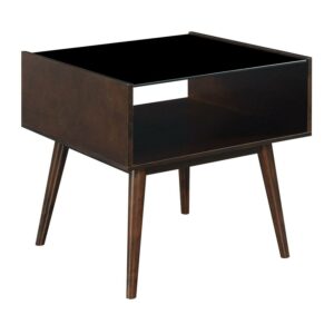 Picket House Furnishings Morgan Mid-Century End Table in Espresso